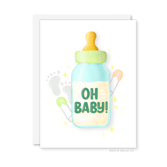 OH BABY! GREETING CARD
