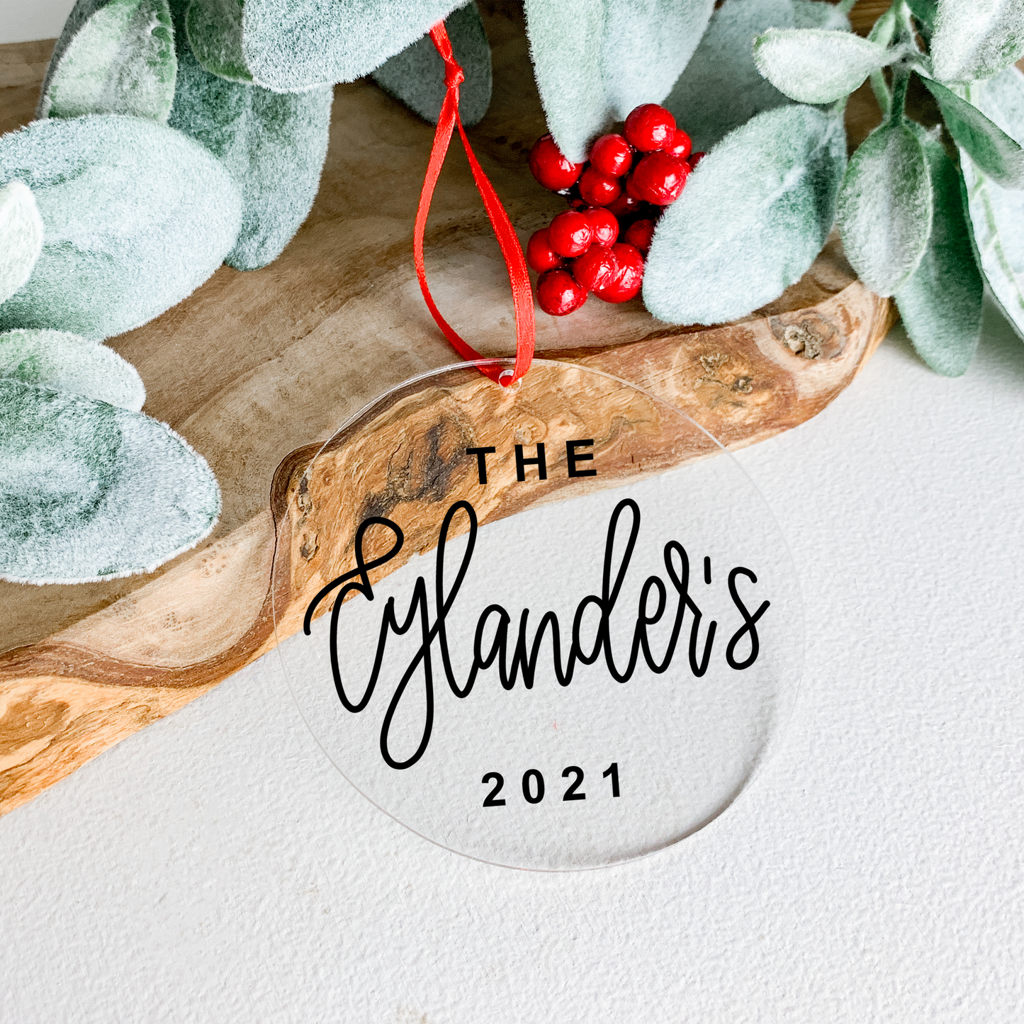 custom christmas ornament, personalized christmas ornament, stocking tags, hand lettered ornament, family christmas ornament. Gift for the newlyweds, babies first christmas ornament.